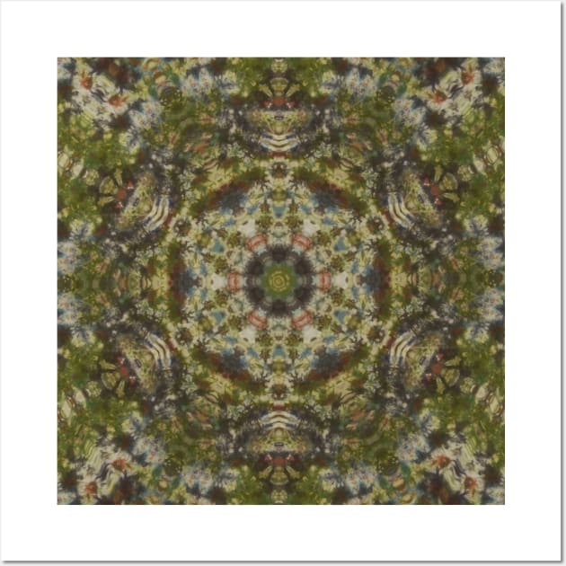 Shades of Green Kaleidoscopic Mandala Number 4 Wall Art by SpotterArt